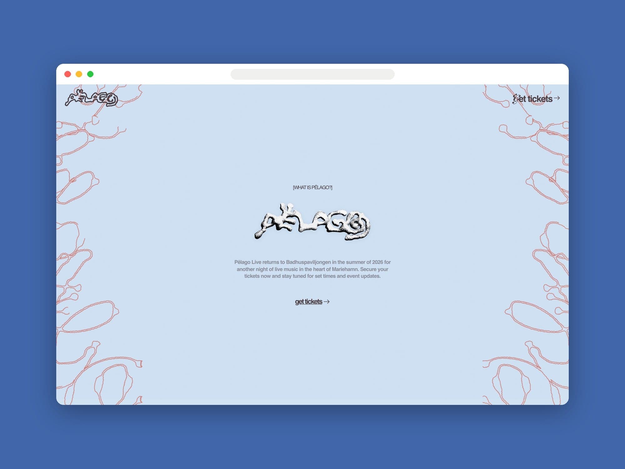 The What is Pëlago? slide in a desktop browser
