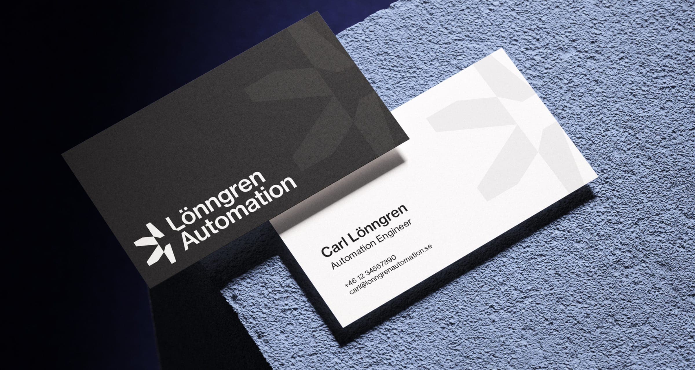 Lönngren Automation business cards